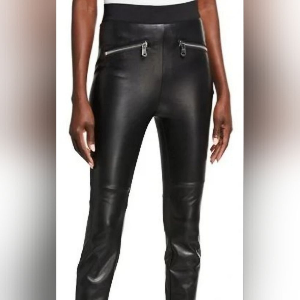 5a7 Cinq A Sept Black Faux Leather Leggings